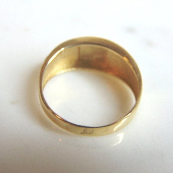 Mens Vintage Estate 14k Yellow Gold Ring 4.3g #E901 - Picture 3 of 4